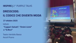 Scopri di più sull'articolo INSPIRE-“DressCode: il codice che diventa moda”. STEM, creatività e futuro al 2° Purple Talks.