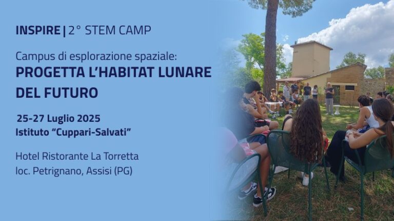 Scopri di più sull'articolo INSPIRE– Secondo STEM Camp 2025 “Progetta l’habitat lunare del futuro”