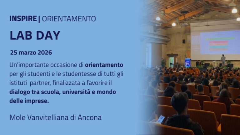 Scopri di più sull'articolo INSPIRE LABDAY: alla Mole Vanvitelliana una giornata tra orientamento, imprese e professioni del futuro