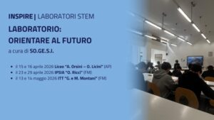 Scopri di più sull'articolo INSPIRE – Laboratorio “Orientare al futuro” a cura di SO.GE.S.I. : tra attitudini personali e professioni emergenti